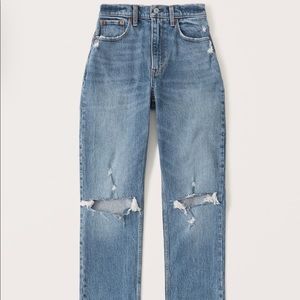 Abercrombie Curve Love 90’s Straight Leg Ultra High Rise